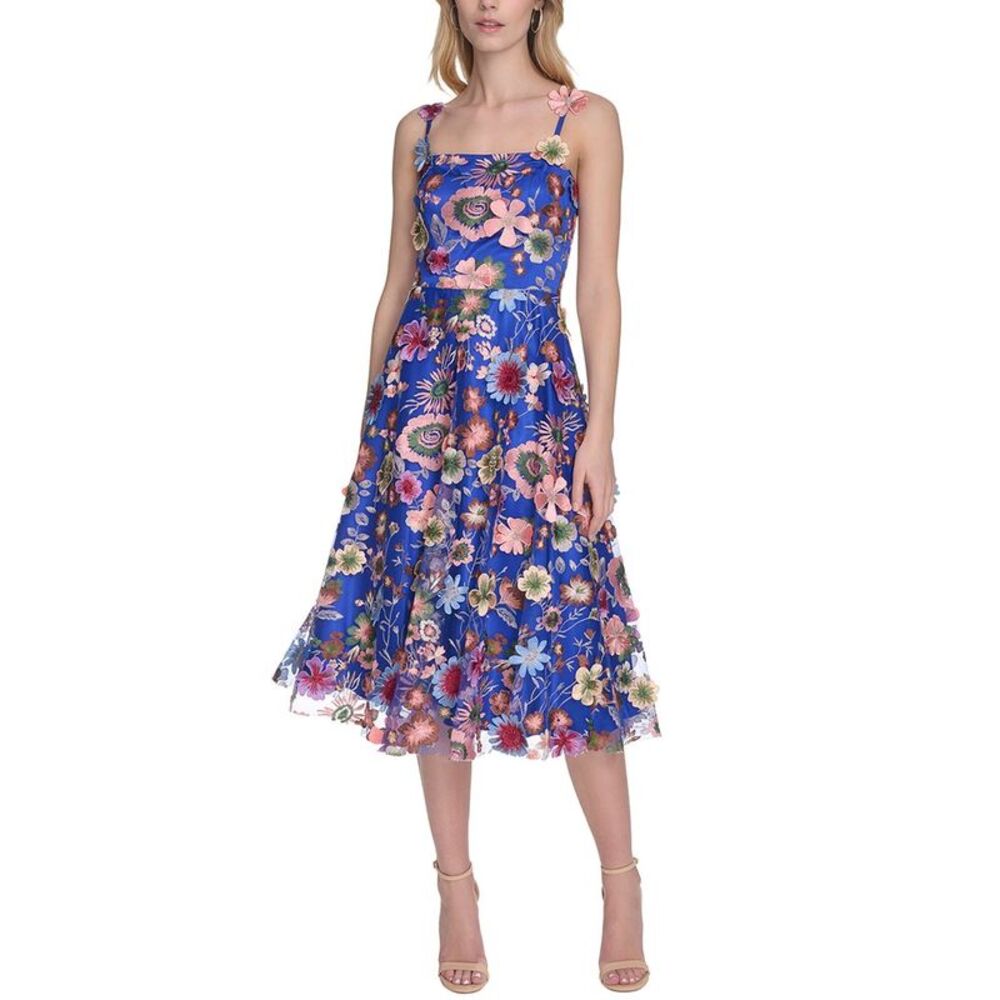 Eliza J Womens  Cocktail Dress, Blue